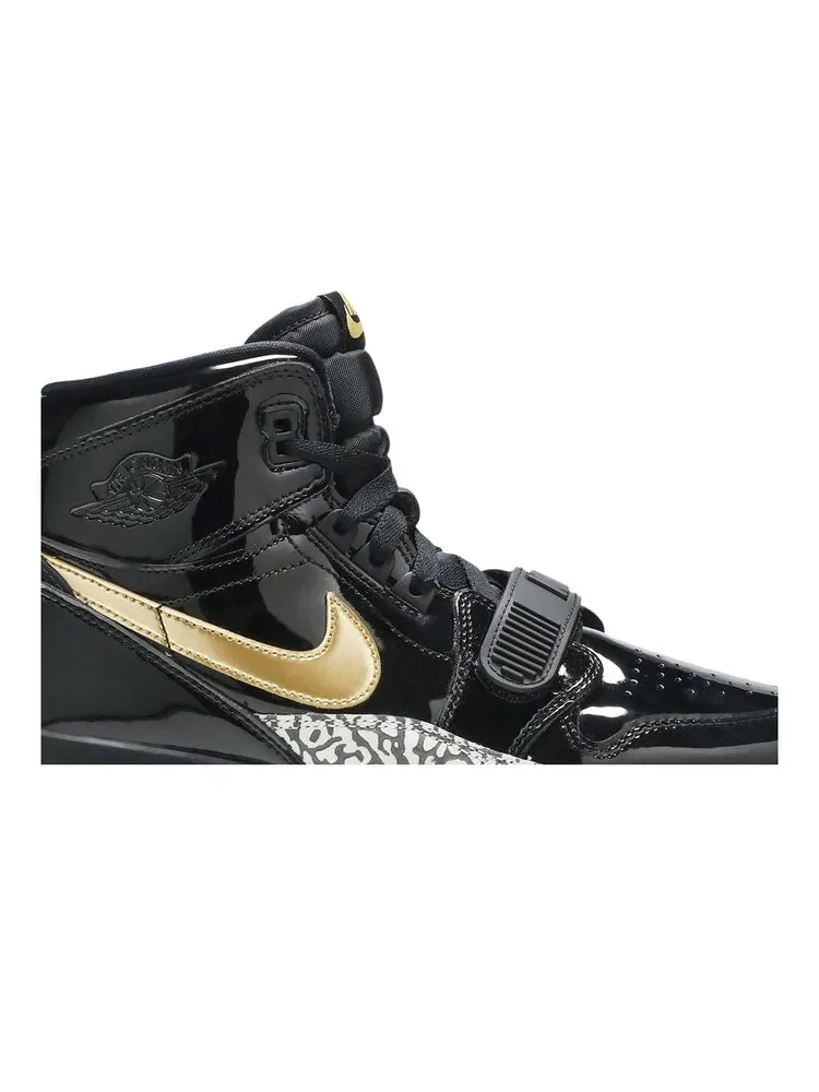 Кроссовки Air Jordan Jordan Legacy 312 GS 'Black Metallic Gold' — изображение 2 из 4, черный