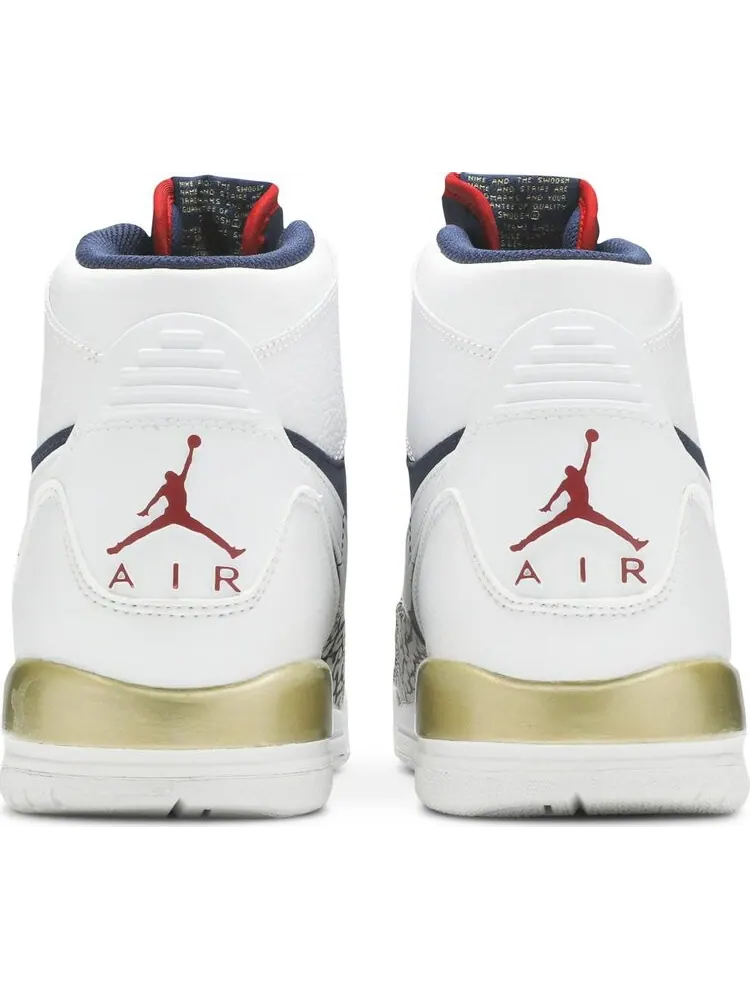 Кроссовки Jordan Legacy 312 GS Olympic — изображение 6 из 8, белый