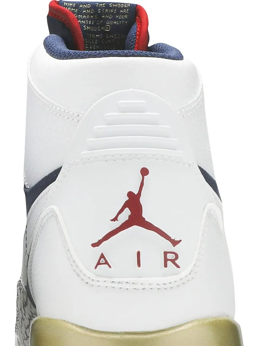 Кроссовки Jordan Legacy 312 GS Olympic — изображение 7 из 8, белый