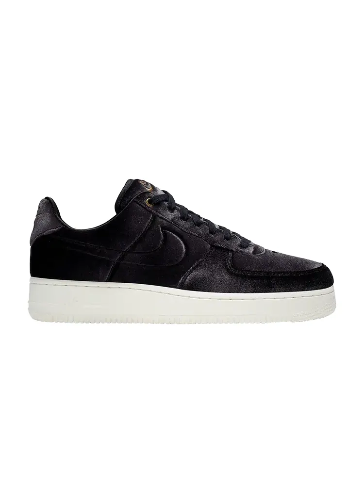 Кроссовки Nike Air Force 1 Low '07 Premium 'Black Velour' — изображение 1 из 1, черный