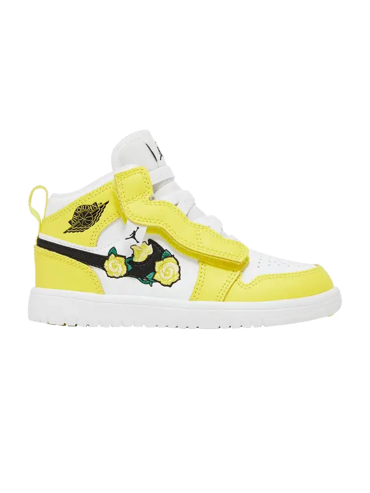 Кроссовки Air Jordan Jordan 1 Mid ALT PS 'Dynamic Yellow' — изображение 1 из 9, желтый/черный/белый