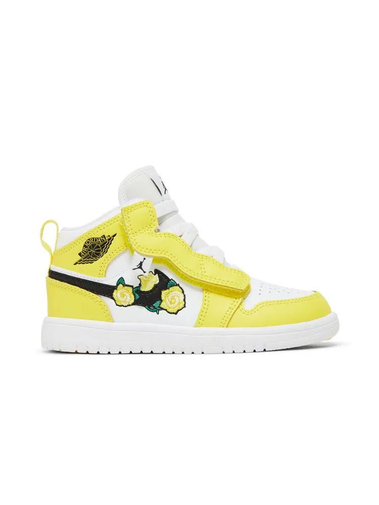 Кроссовки Air Jordan Jordan 1 Mid ALT PS 'Dynamic Yellow' — изображение 2 из 9, желтый/черный/белый