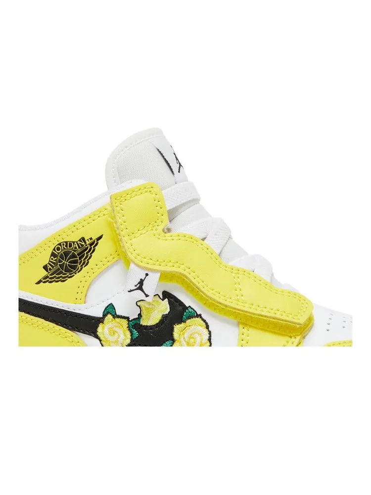 Кроссовки Air Jordan Jordan 1 Mid ALT PS 'Dynamic Yellow' — изображение 3 из 9, желтый/черный/белый