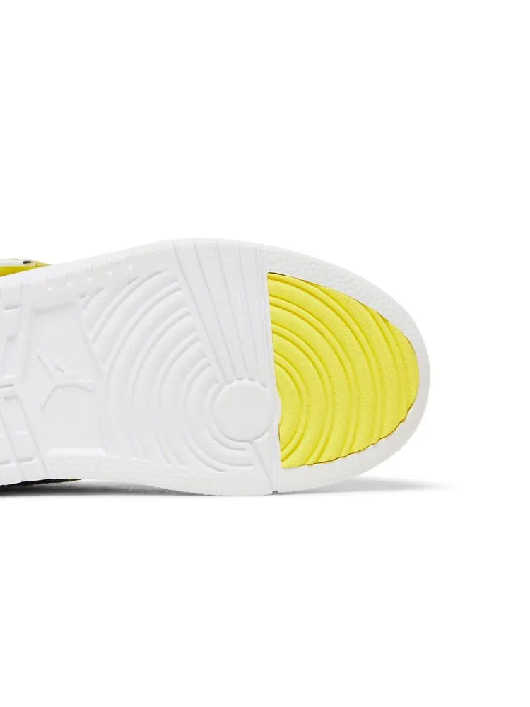 Кроссовки Air Jordan Jordan 1 Mid ALT PS 'Dynamic Yellow' — изображение 6 из 9, желтый/черный/белый