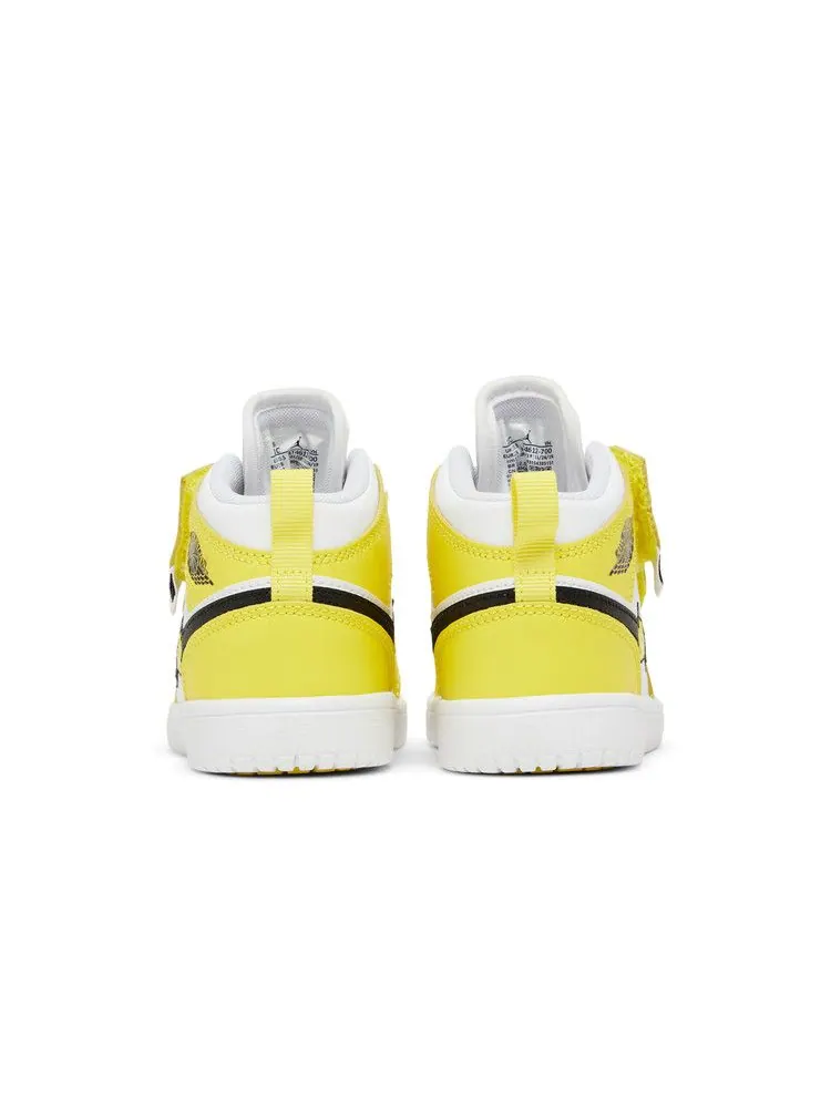 Кроссовки Air Jordan Jordan 1 Mid ALT PS 'Dynamic Yellow' — изображение 7 из 9, желтый/черный/белый