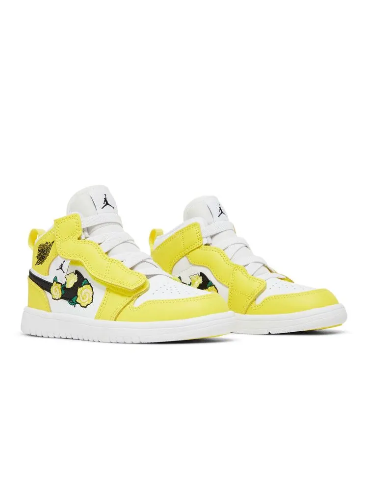 Кроссовки Air Jordan Jordan 1 Mid ALT PS 'Dynamic Yellow' — изображение 9 из 9, желтый/черный/белый
