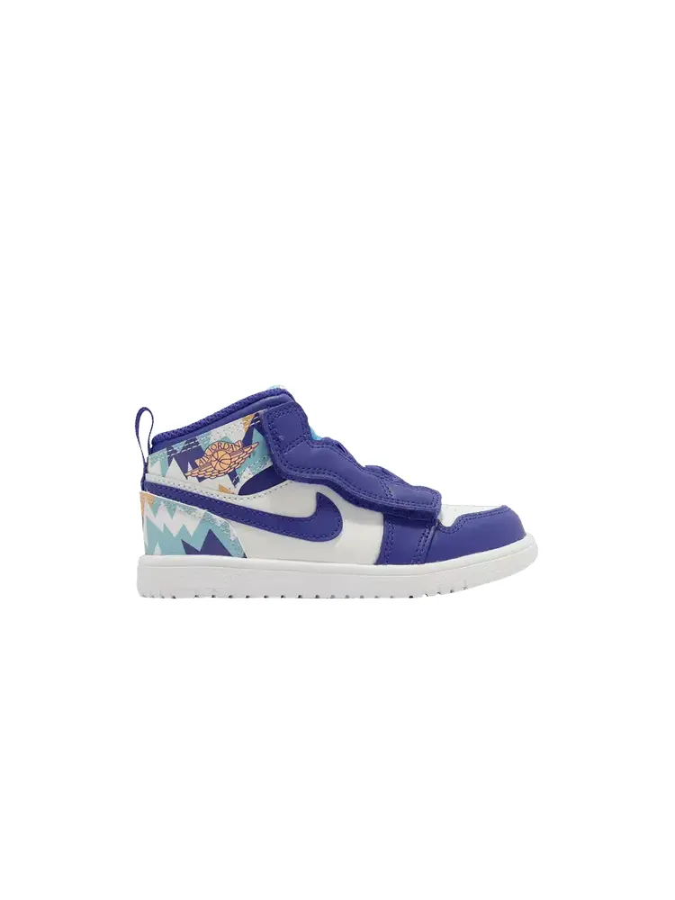 Кроссовки Air Jordan Air Jordan 1 Mid ALT TD 'Geometric Pint' — изображение 1 из 1, белый/белый//синий