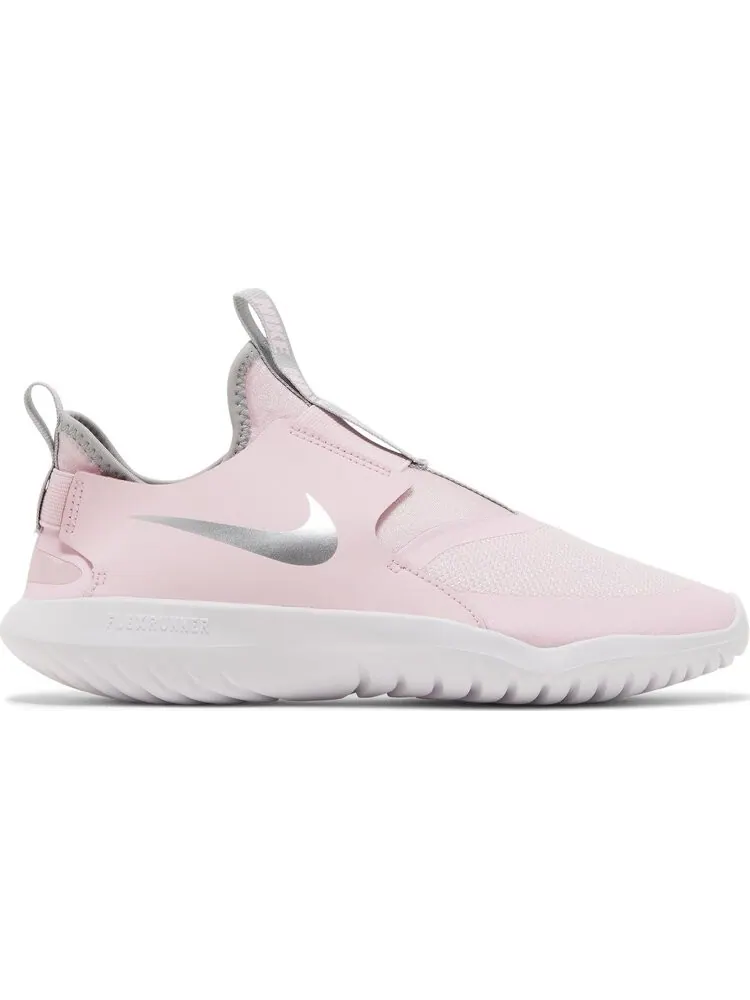 Кроссовки Nike Flex Runner GS 'Pink Foam Metallic Silver' — изображение 1 из 8, розовый