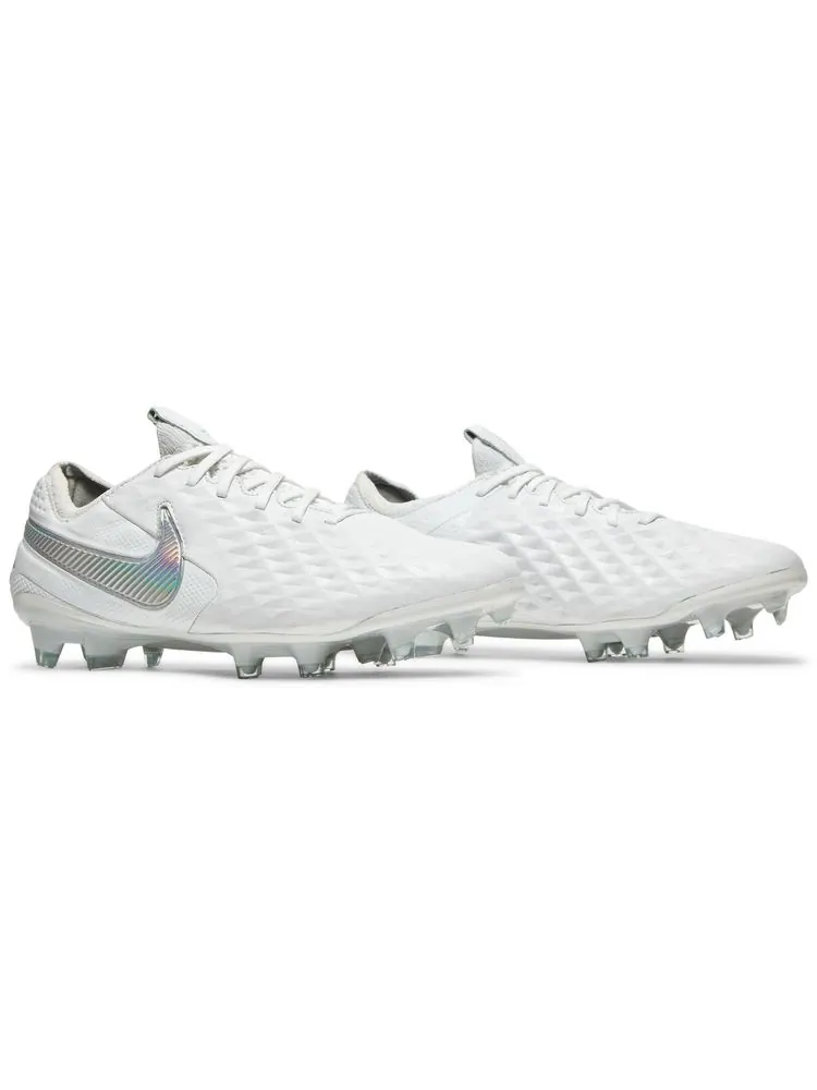 Кроссовки Nike Tiempo Legend 8 Elite FG 'White Platinum' — изображение 8 из 8, белый