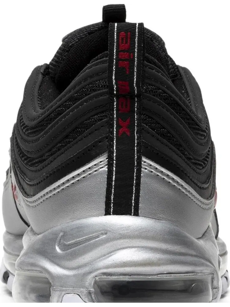 Кроссовки Nike Air Max 97 QS 'B-Sides Metallic Silver' — изображение 7 из 8, серебряный