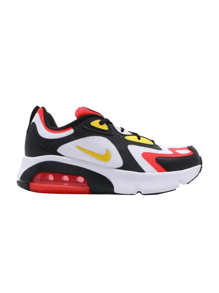 Кроссовки Nike Air Max 200 GS 'Black' — изображение 1 из 1, черный/желтый/белый