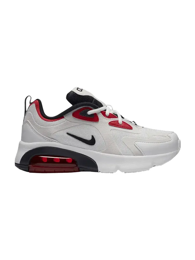 Кроссовки Nike Air Max 200 GS 'Summit White University Red' — изображение 1 из 1, белый/платиновый/красный