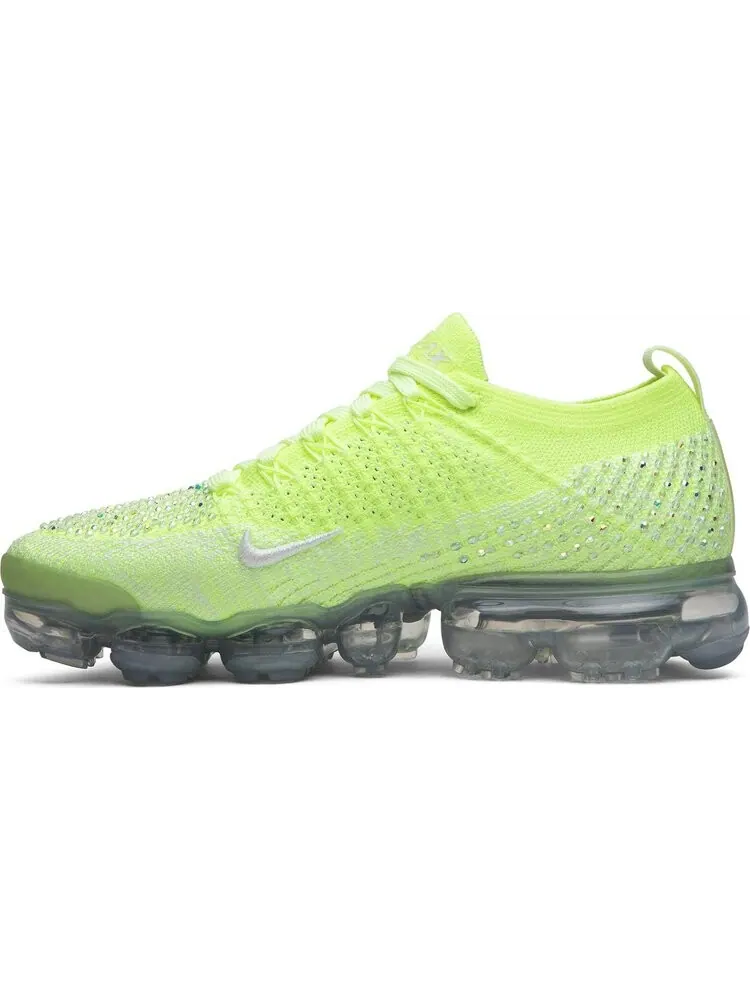 Кроссовки Nike Swarovski x Wmns Air VaporMax 2.0 Flyknit 'Volt' — изображение 3 из 8, желтый