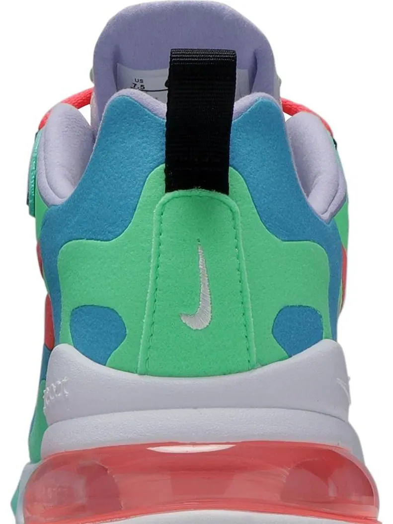 Кроссовки Nike Wmns Air Max 270 React 'Electro Green Lagoon' — изображение 7 из 8, зеленый