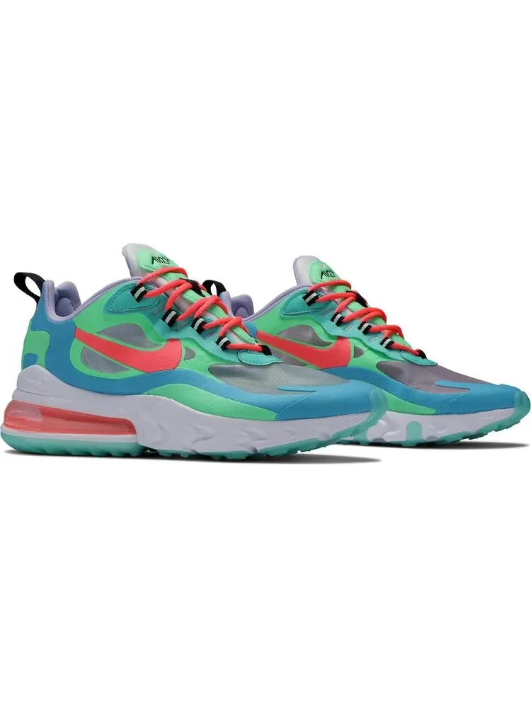 Кроссовки Nike Wmns Air Max 270 React 'Electro Green Lagoon' — изображение 8 из 8, зеленый