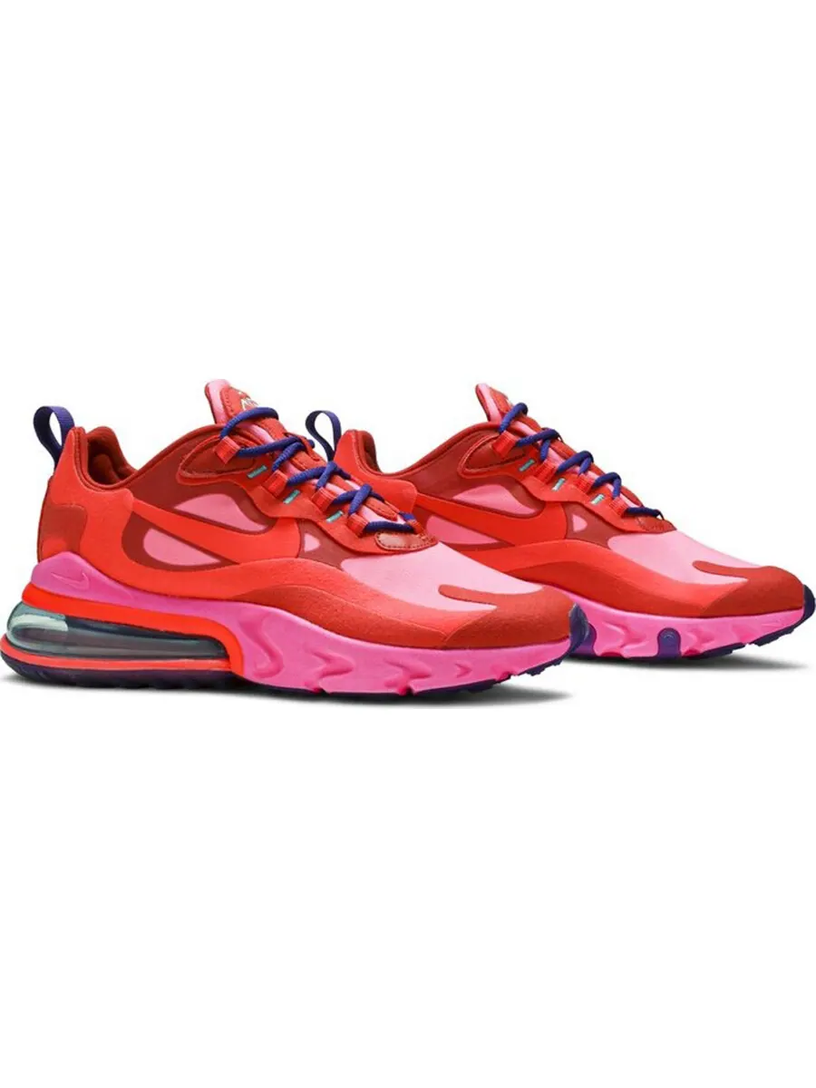 Кроссовки Nike Wmns Air Max 270 React 'Mystic Red Pink Blast' — изображение 2 из 4, красный/мультиколор