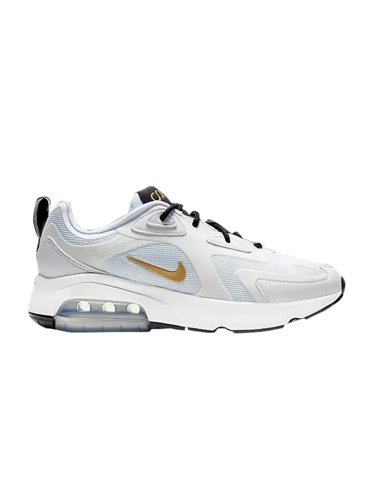 Кроссовки Nike Wmns Air Max 200 'White Metallic Gold' — изображение 1 из 1, белый