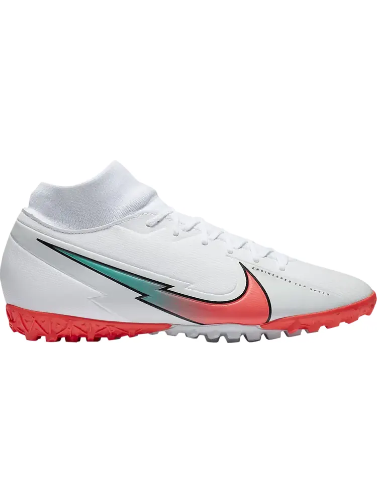 Кроссовки Nike Mercurial Superfly 7 Academy TF 'White Crimson Jade' — изображение 1 из 1, белый