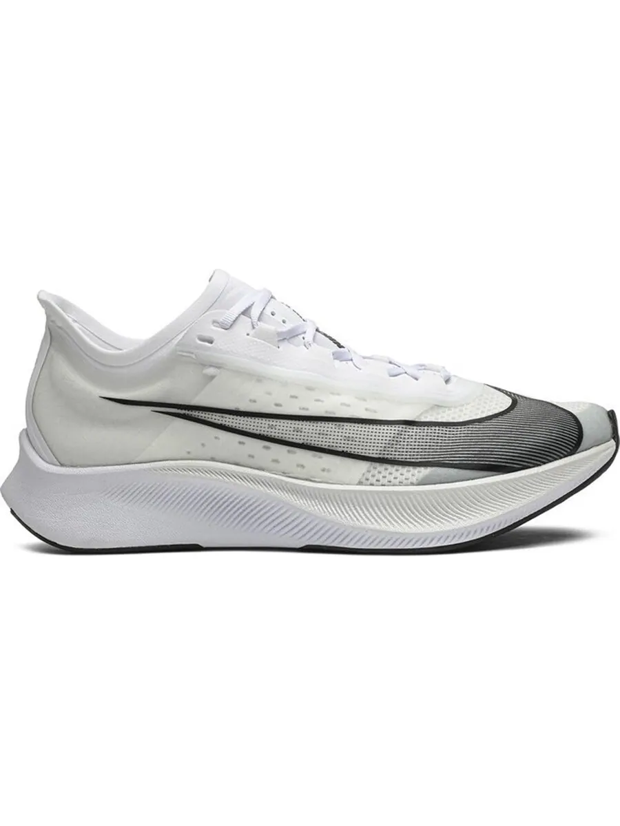 Кроссовки Nike Zoom Fly 3 — изображение 1 из 4, белый/серый/черный