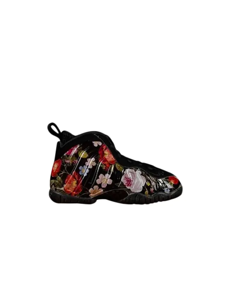 Кроссовки Nike Little Posite PS 'Floral' — изображение 1 из 1, черный