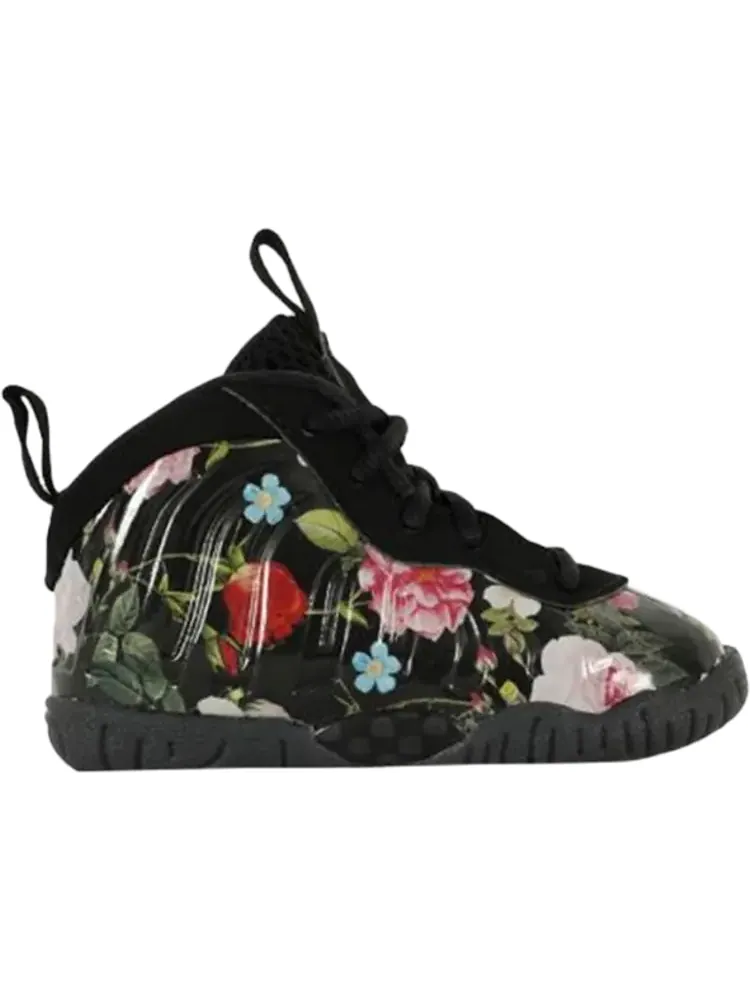 Кроссовки Nike Little Posite TD 'Floral' — изображение 1 из 1, черный