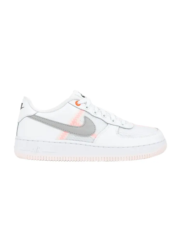 Кроссовки Nike Air Force 1 LV8 1 GS 'White Hyper Crimson' — изображение 1 из 1, белый