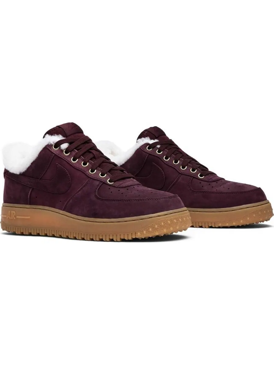 Кроссовки Nike Air Force 1 Premium Winter 'Burgundy Crush' — изображение 2 из 4