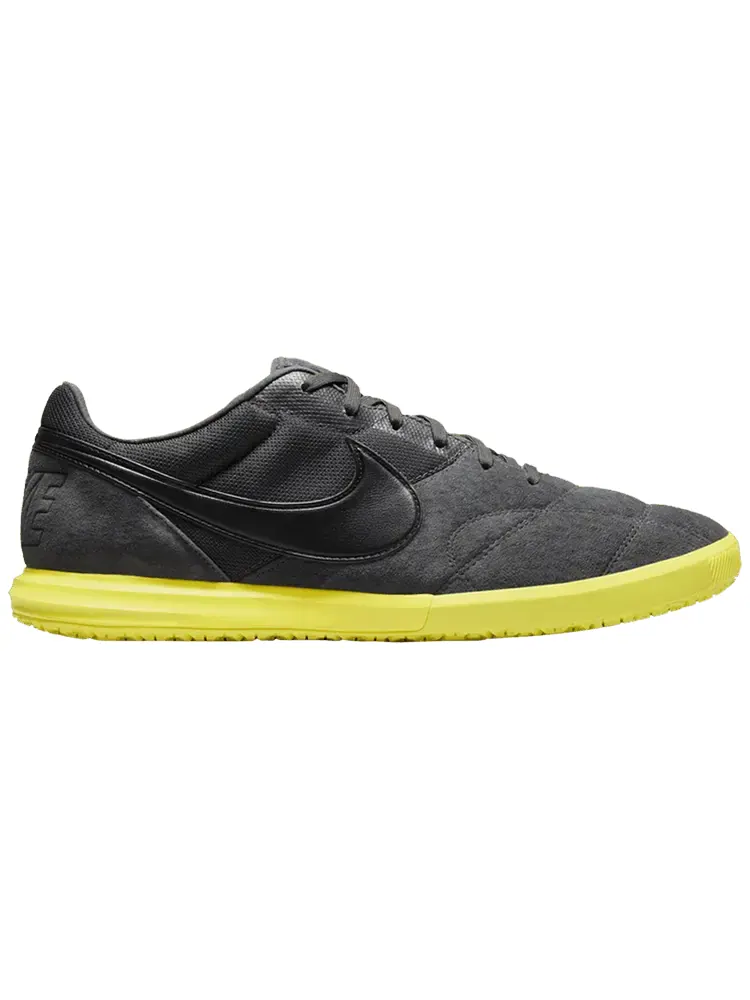 Кроссовки Nike Premier 2 Sala IC 'Dark Smoke Grey Yellow Strike' — изображение 1 из 1, серый