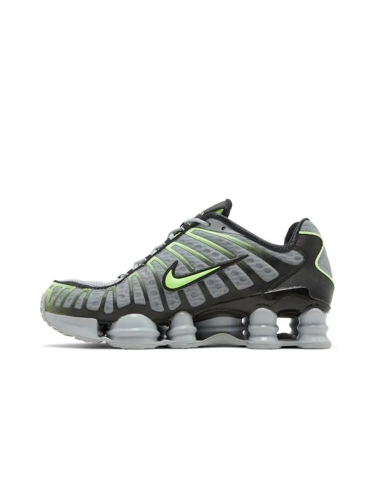 Кроссовки Nike Shox TL 'Wolf Grey Lime' — изображение 3 из 4, серый