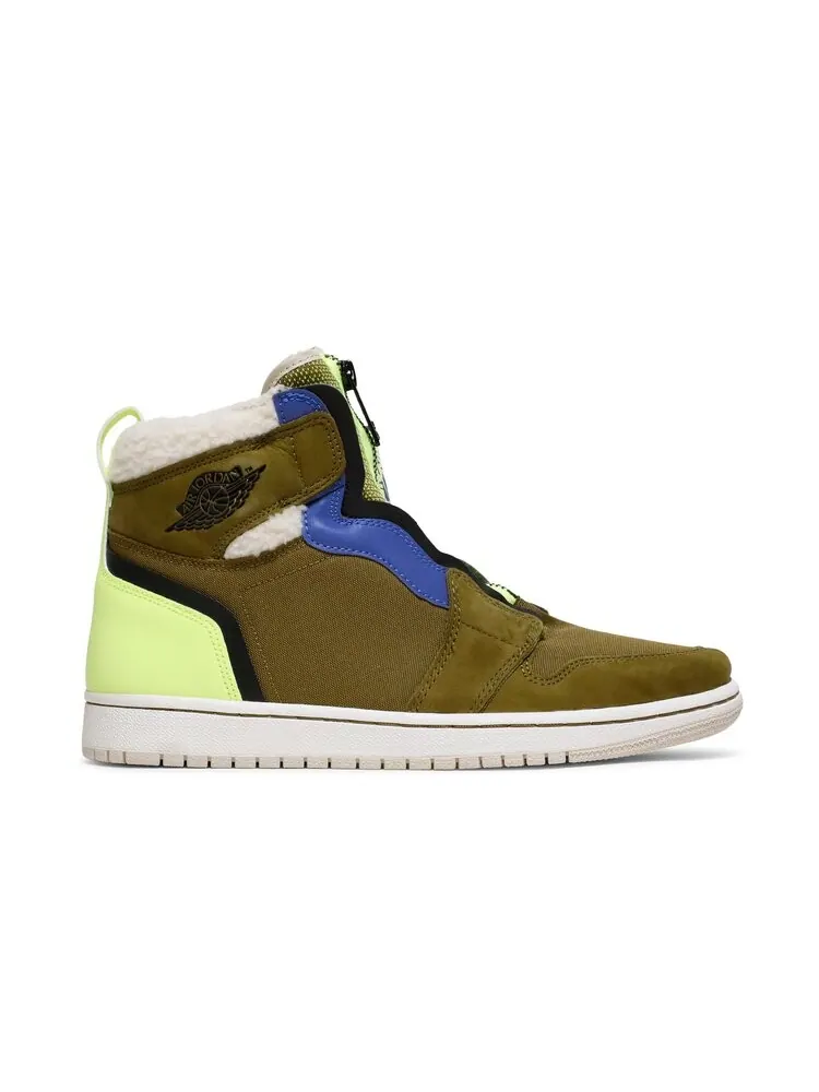 Кроссовки Air Jordan Wmns Air Jordan 1 Retro High Zip 'Utility Pack' — изображение 1 из 4, зеленый