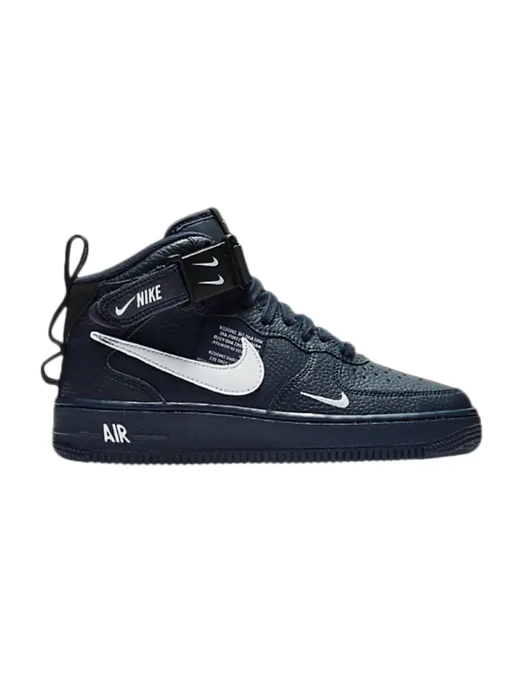 Кроссовки Nike Air Force 1 Mid LV8 GS 'Overbranding' — изображение 1 из 1, синий