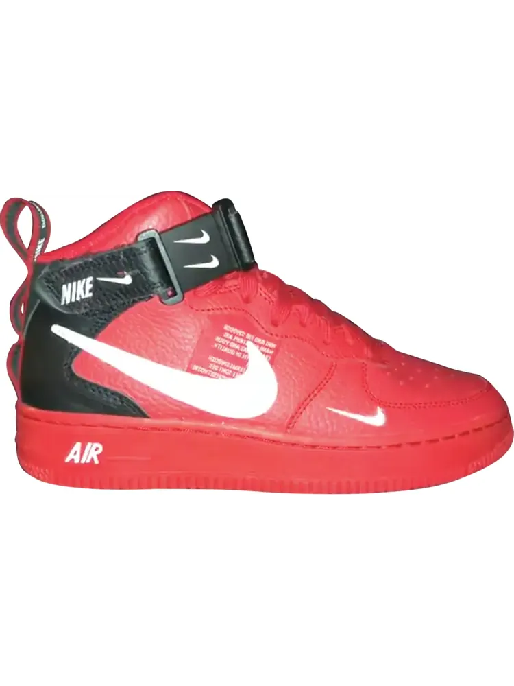 Кроссовки Nike Air Force 1 Mid LV8 GS 'University Red' — изображение 1 из 1, красный