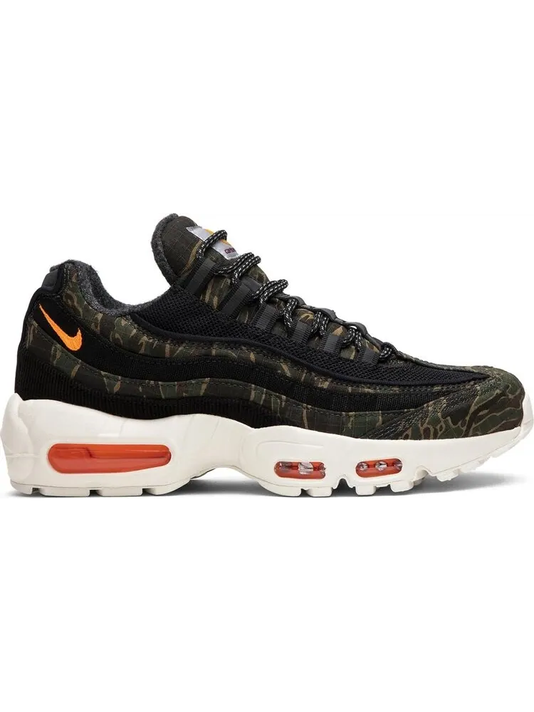 Кроссовки Nike Carhartt WIP x Air Max 95 'Camo' — изображение 1 из 8, зеленый