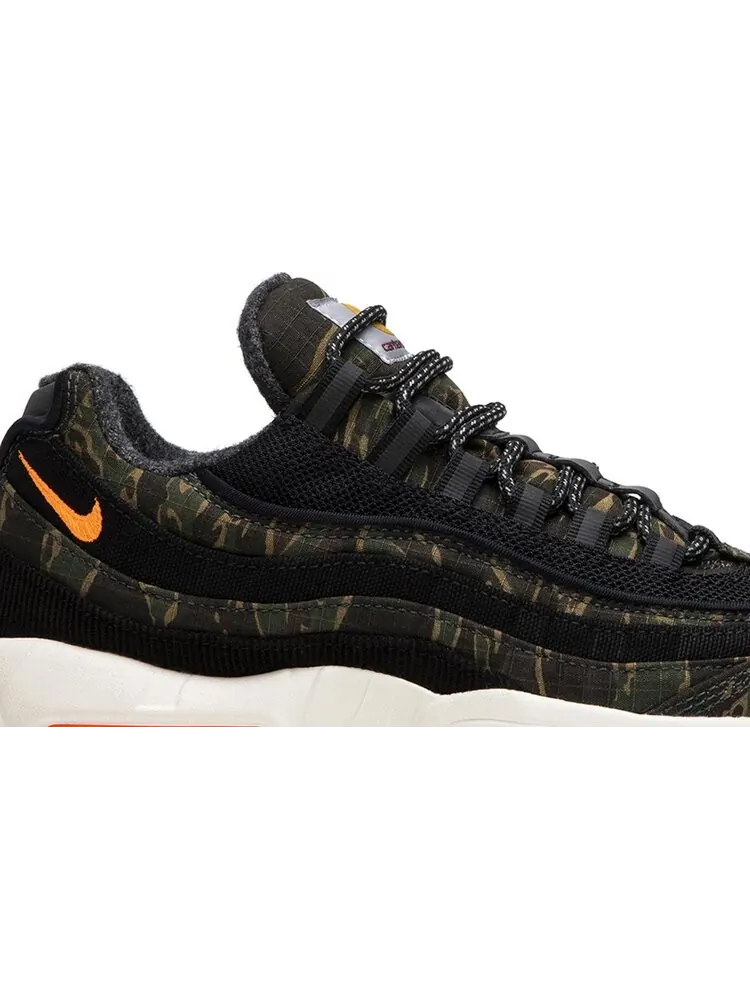 Кроссовки Nike Carhartt WIP x Air Max 95 'Camo' — изображение 2 из 8, зеленый