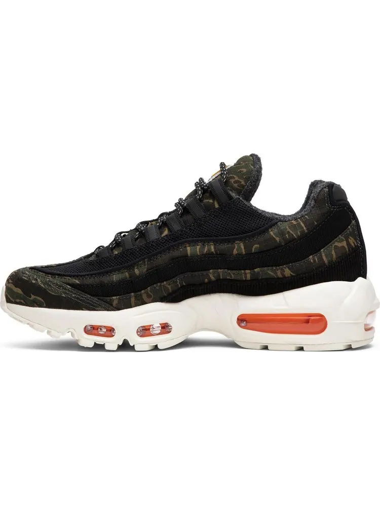 Кроссовки Nike Carhartt WIP x Air Max 95 'Camo' — изображение 3 из 8, зеленый