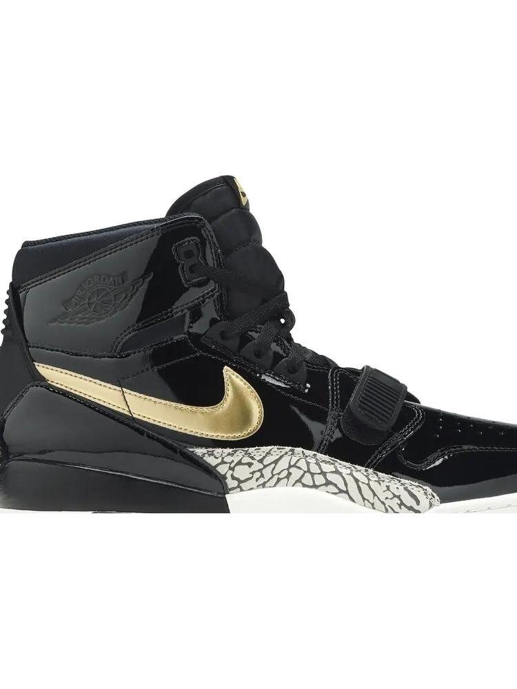Кроссовки Jordan Legacy 312 Black Gold — изображение 2 из 8, черный
