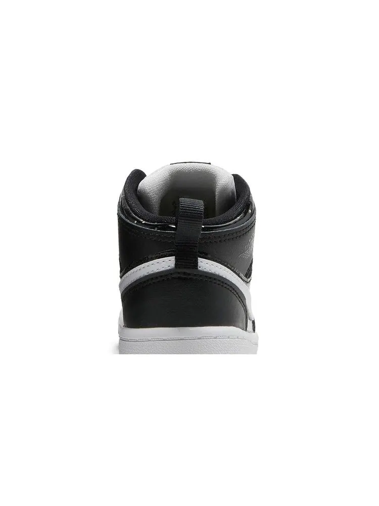 Кроссовки Air Jordan Air Jordan 1 Mid SE TD 'Black Glitter' — изображение 8 из 9, черный/белый/черный