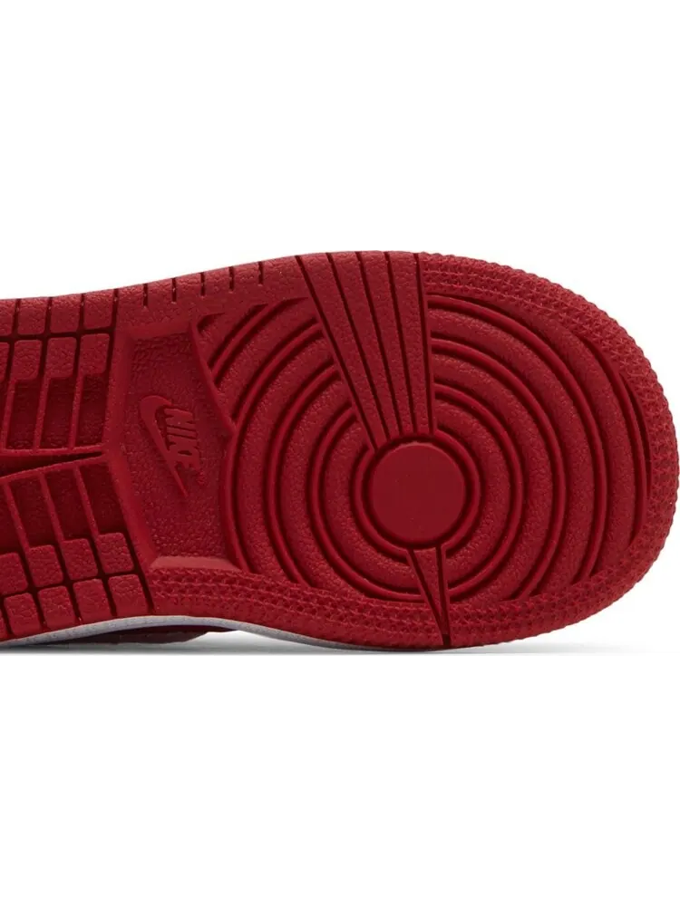 Кроссовки Air Jordan 1 Mid SE TD Red Quilted — изображение 5 из 8, красный