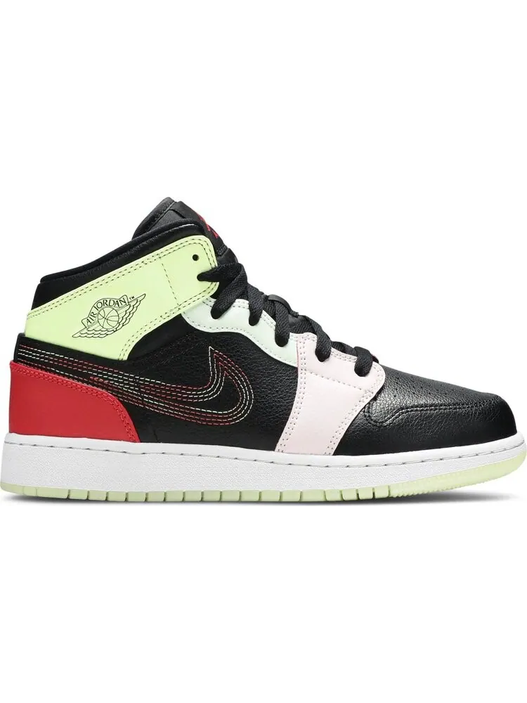 Кроссовки Air Jordan 1 Mid Glow In The Dark — изображение 1 из 8, мульти