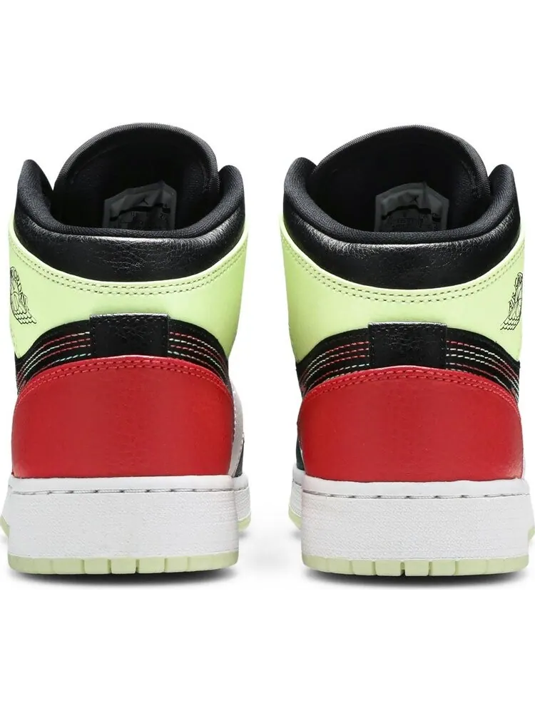 Кроссовки Air Jordan 1 Mid Glow In The Dark — изображение 6 из 8, мульти