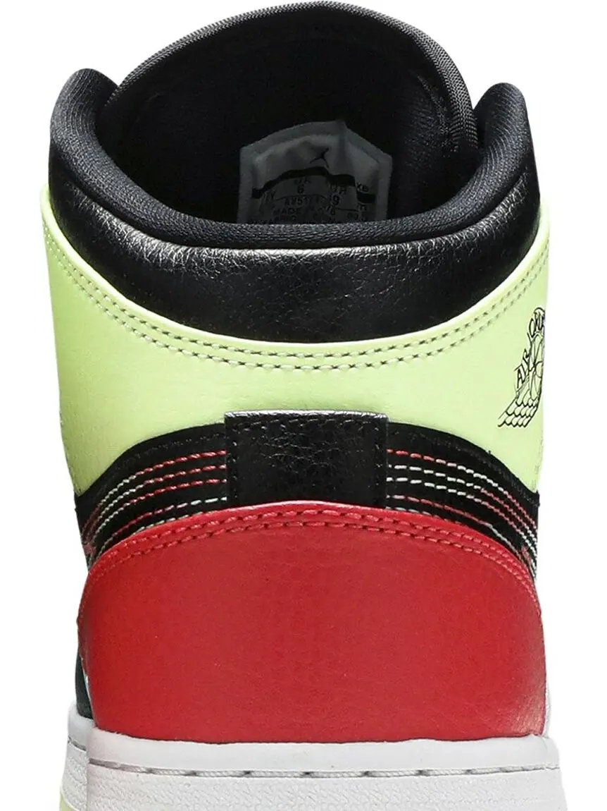 Кроссовки Air Jordan 1 Mid Glow In The Dark — изображение 7 из 8, мульти