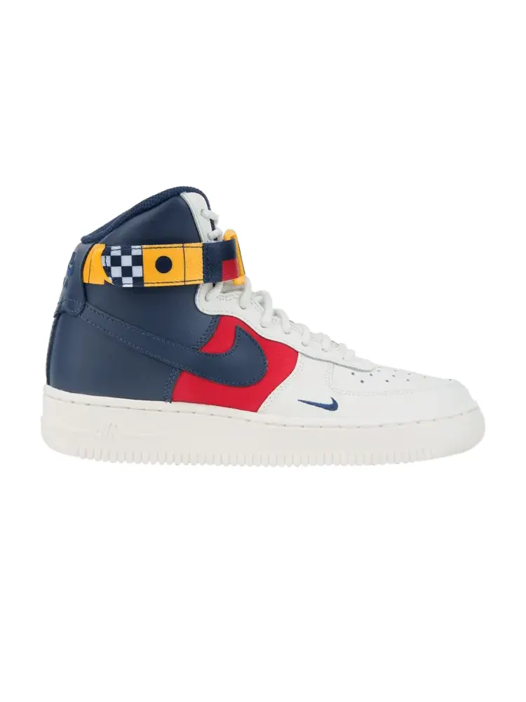 Кроссовки Nike Air Force 1 High LV8 GS 'Multi-Color' — изображение 1 из 1, темно-синий/красный