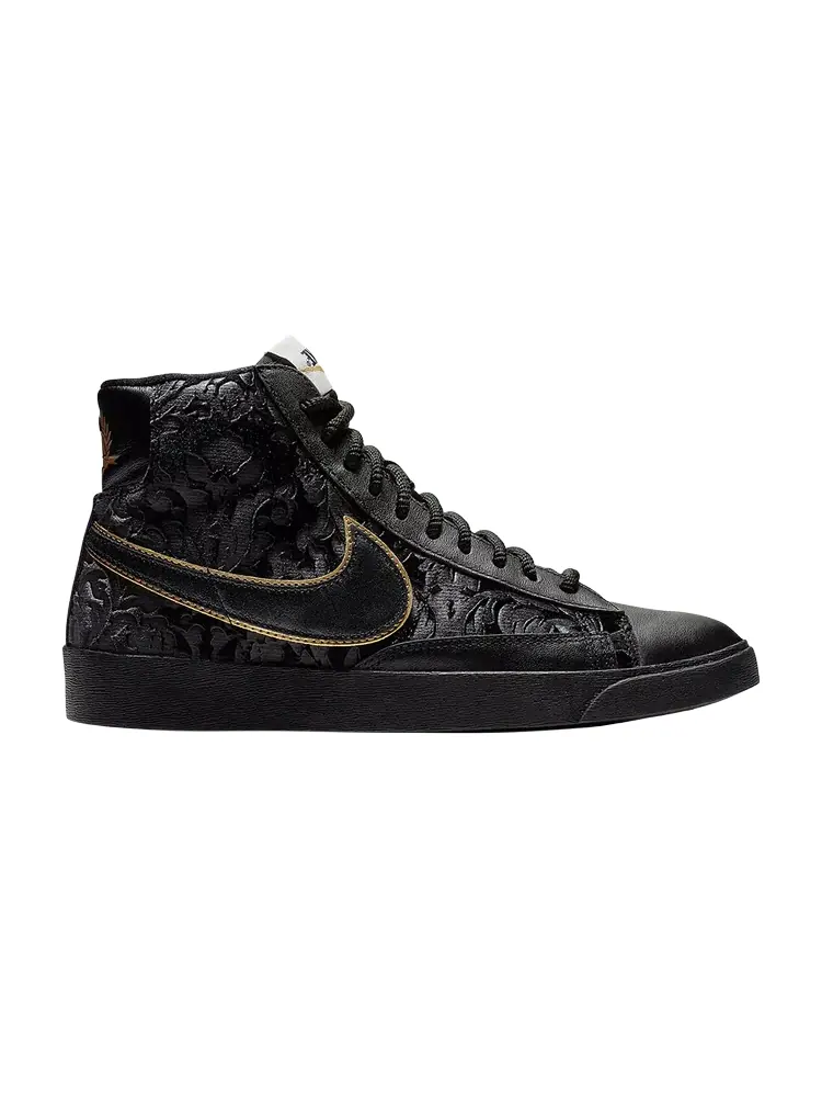Кроссовки Nike Wmns Blazer Mid 'Black Metallic Gold' — изображение 1 из 1, черный