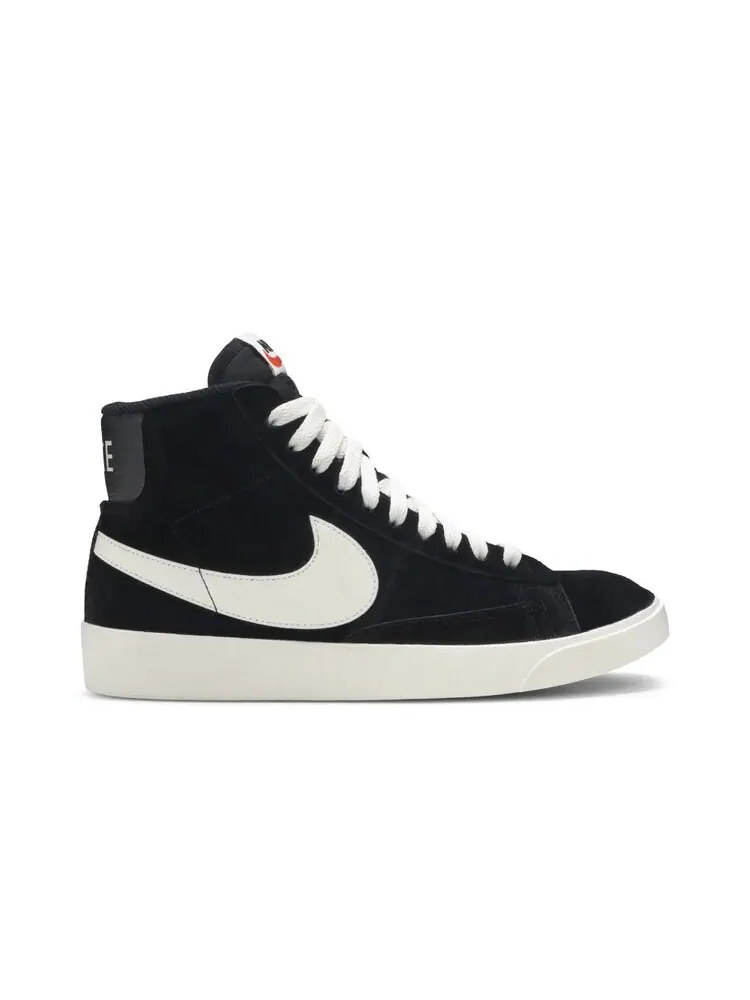 Кроссовки Nike Wmns Blazer Mid Vintage Suede 'Black' — изображение 1 из 4, черный