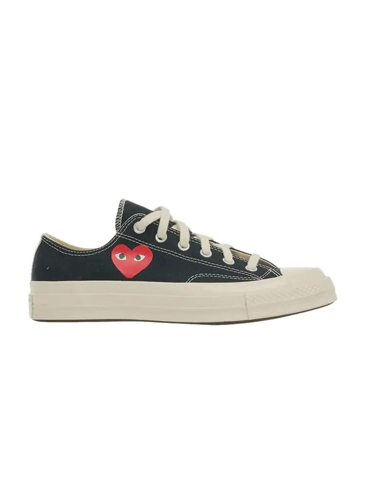 Кроссовки Converse Comme des Garçons PLAY x Chuck 70 Low 'Small Red Heart - Black' — изображение 1 из 1, черный