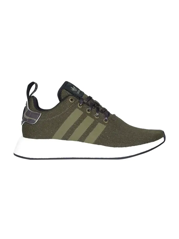 Кроссовки Adidas NMD_R2 'Olive Cargo' — изображение 1 из 1, зеленый