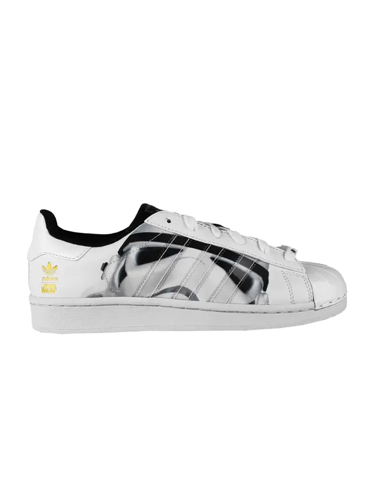 Кроссовки adidas Superstar J 'Stormtrooper' — изображение 1 из 1, белый/черный