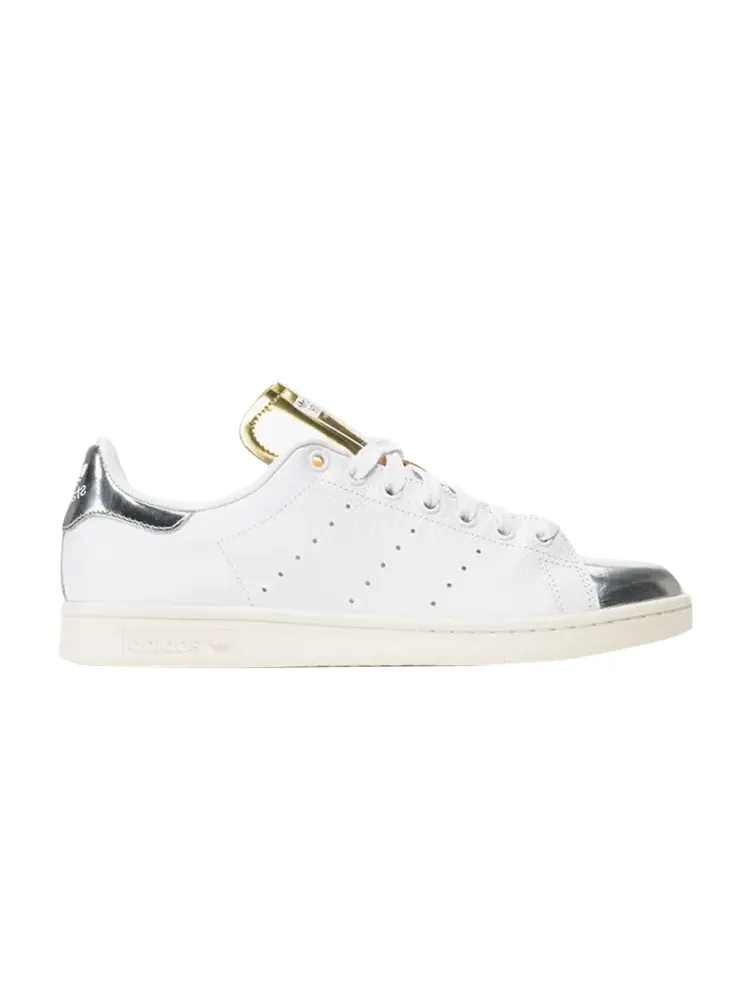 Кроссовки Adidas Stan Smith 'White Silver Gold' — изображение 1 из 1, белый