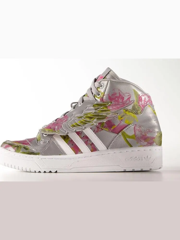 Кроссовки Adidas JS Wings 3M 'Floral' — изображение 2 из 5, серебряный
