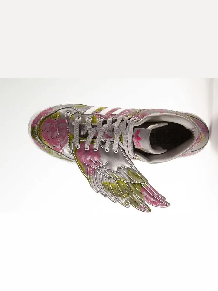 Кроссовки Adidas JS Wings 3M 'Floral' — изображение 3 из 5, серебряный